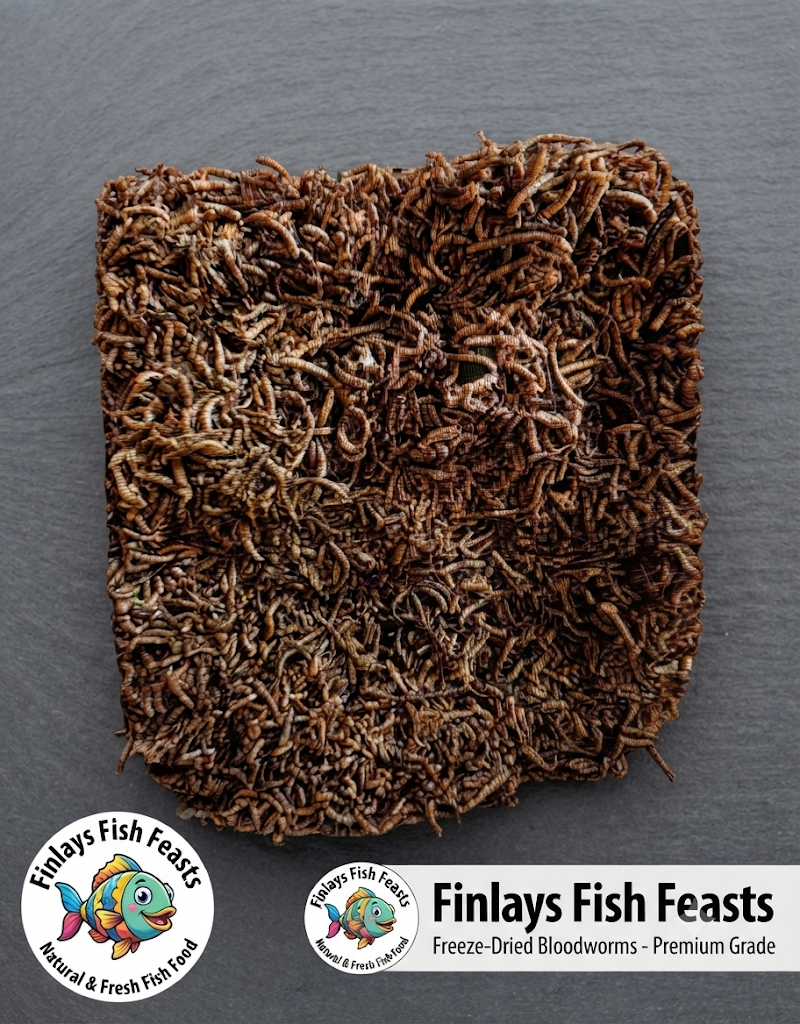 Finlays Fish feasts - Premium Freeze Dried Bloodworms High Protein
